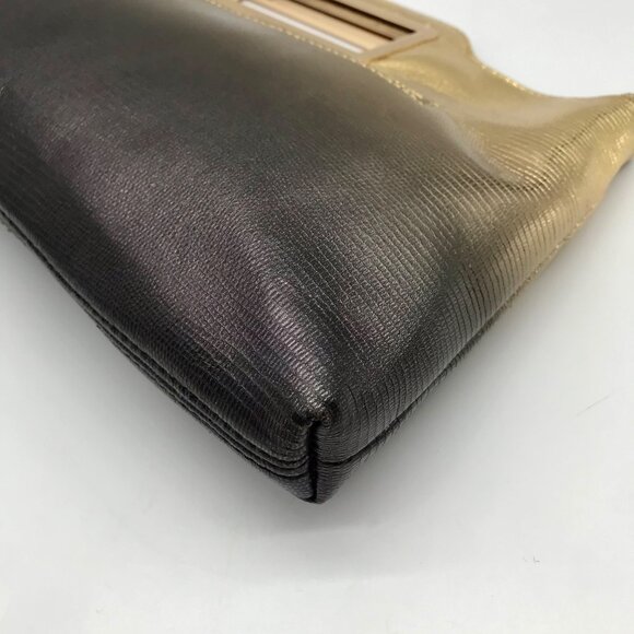 I.N.C. International Concepts Metallic Gold & black Judith Convertible Clutch - Picture 8 of 11